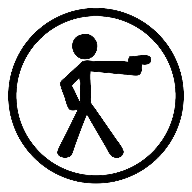 Diferentes diseños de stickman