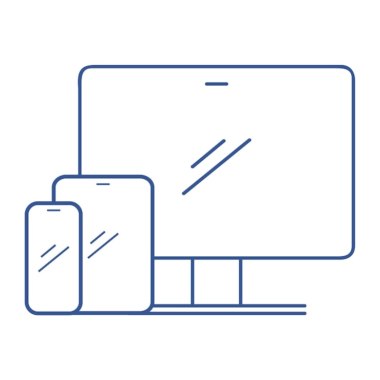 Diferentes dispositivos para el diseño responsivo
