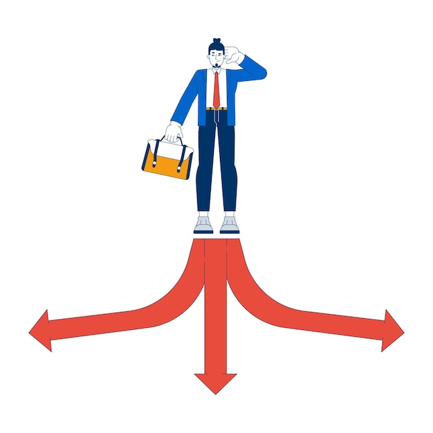 Diferentes opciones concepto de ilustración 2D