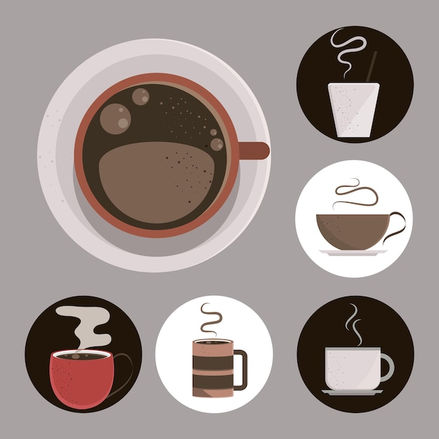 Diferentes tazas de café