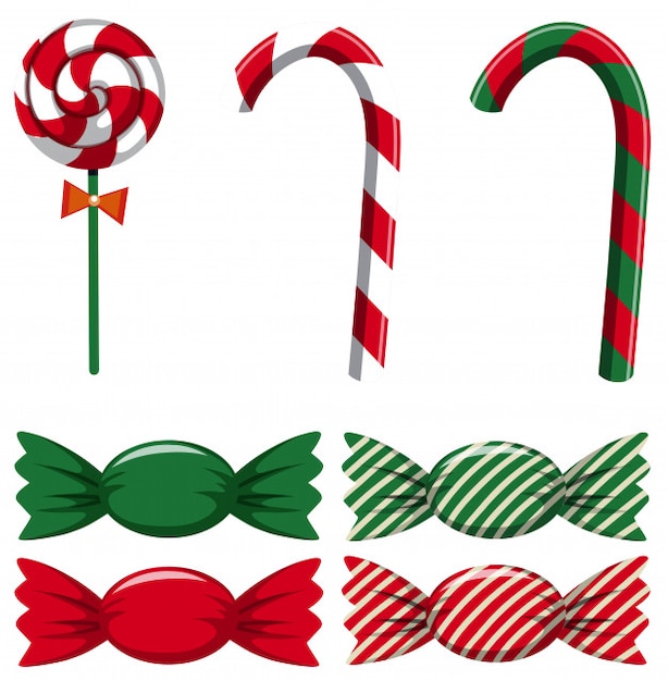 Diferentes tipos de dulces para Navidad
