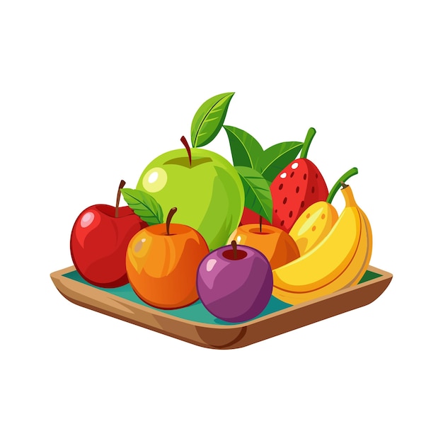 Diferentes tipos de ilustración vectorial de frutas Concepto
