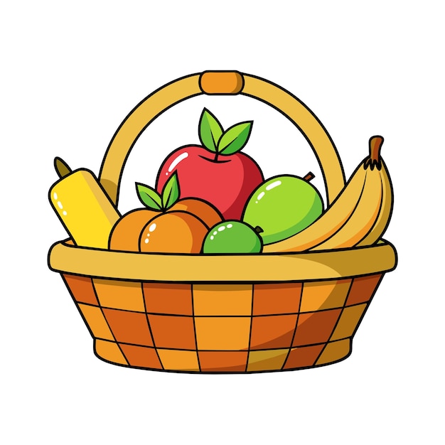 Diferentes tipos de ilustración vectorial de frutas Concepto