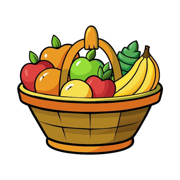 Diferentes tipos de ilustración vectorial de frutas Concepto