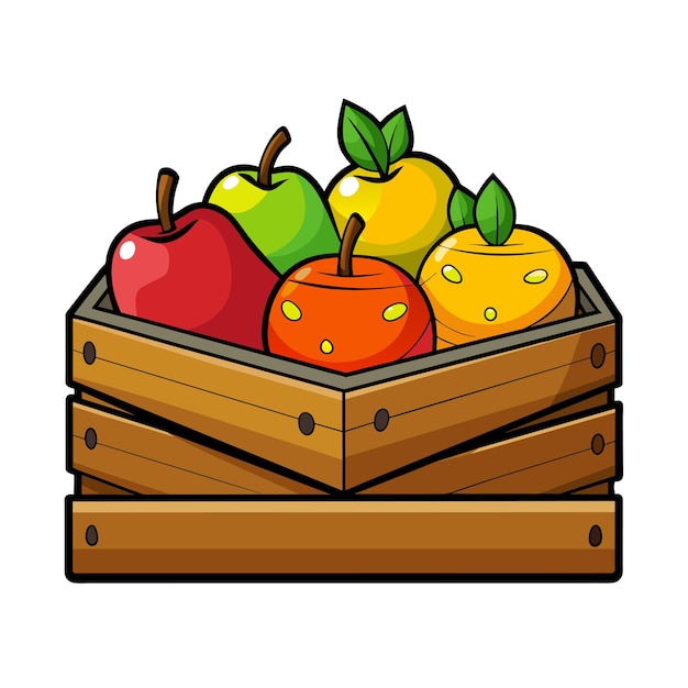 Diferentes tipos de ilustración vectorial de frutas Concepto