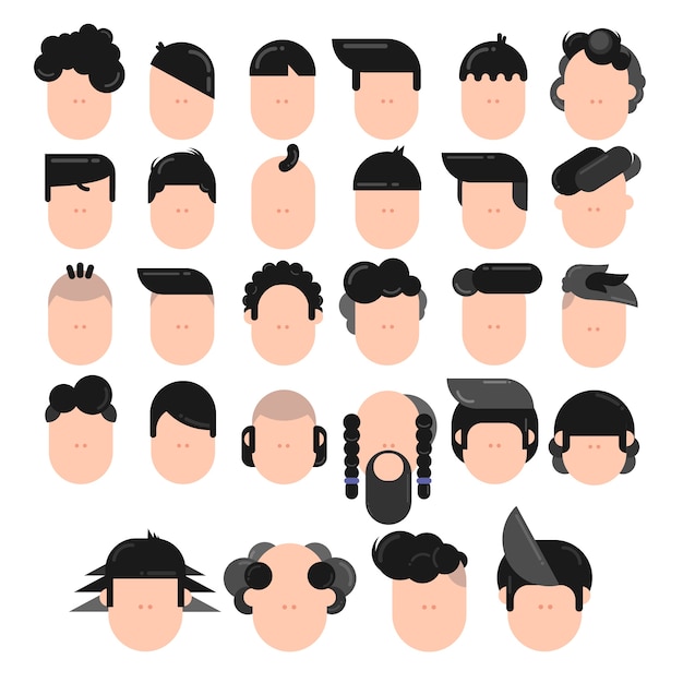 Diferentes tipos de peinados de hombres
