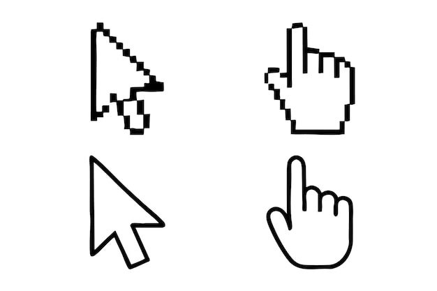 Different Mouse Cursors and Hand Pointers