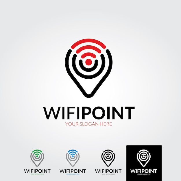 Difundir su icono de logotipo de vector de patrón de oscilación de onda de influencia