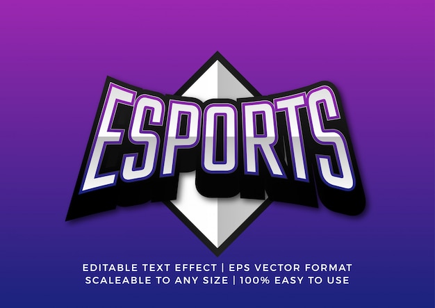 Digital Gaming Sport Team Efecto de texto