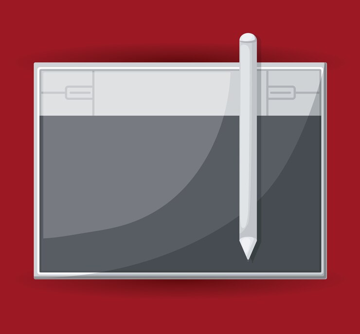 Vector digitalizar el diseño de la tableta