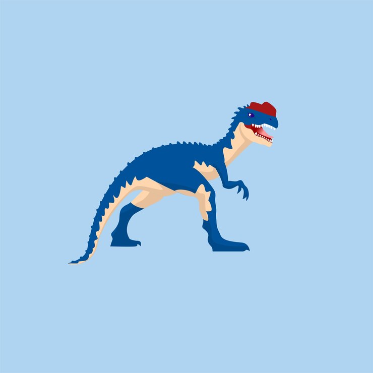 Dilofosaurio dibujado a mano