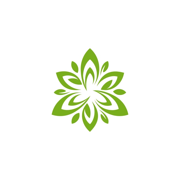Dimensión de la Trinidad Ícono del triángulo del logotipo de la hoja para la naturaleza industria triangular