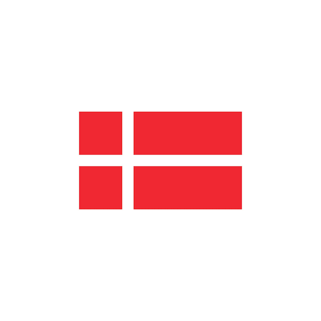 Dinamarca bandera icono vector ilustración diseño plantilla