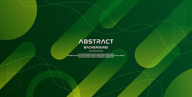 dinámico abstracto verde oscuro color líquido gradiente forma redonda fondo fluido geométrico