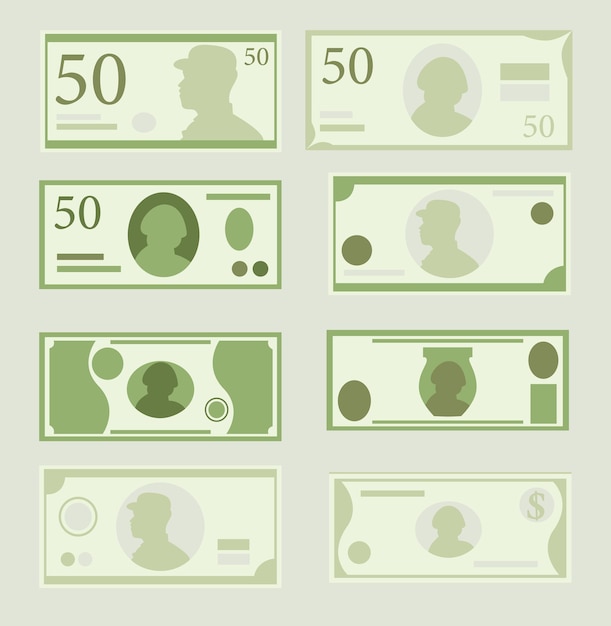 Dinero del dólar verde