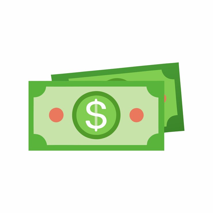 Vector dinero en efectivo en dólares