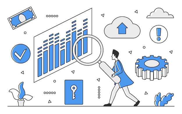 Vector dinero del mercado de valores