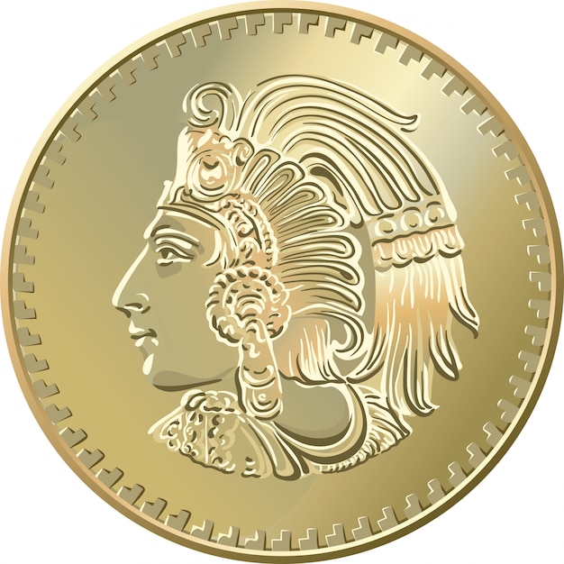 Dinero mexicano, Moneda de oro con imagen de indios