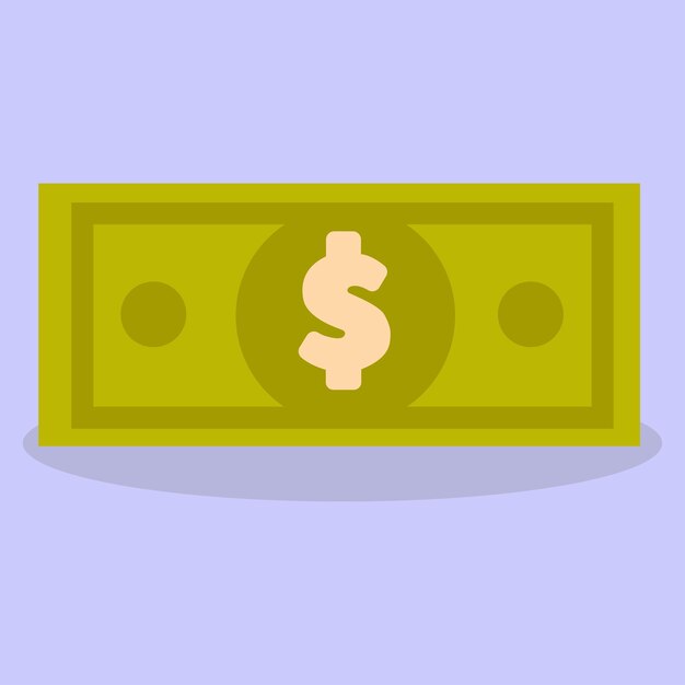 Dinero papel moneda factura una serie de iconos de negocios