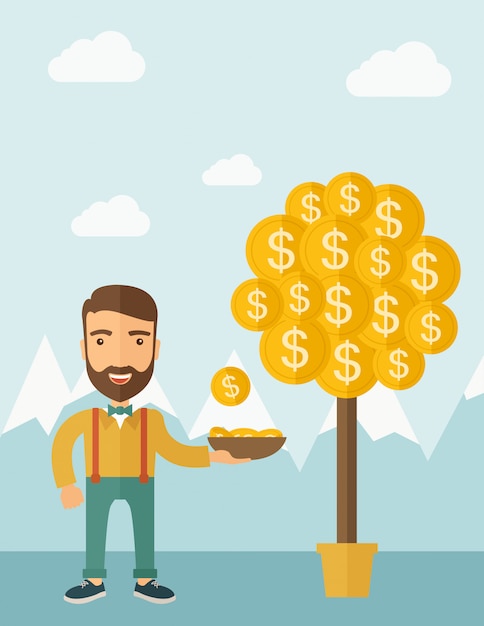 Dinero que crece en los árboles.