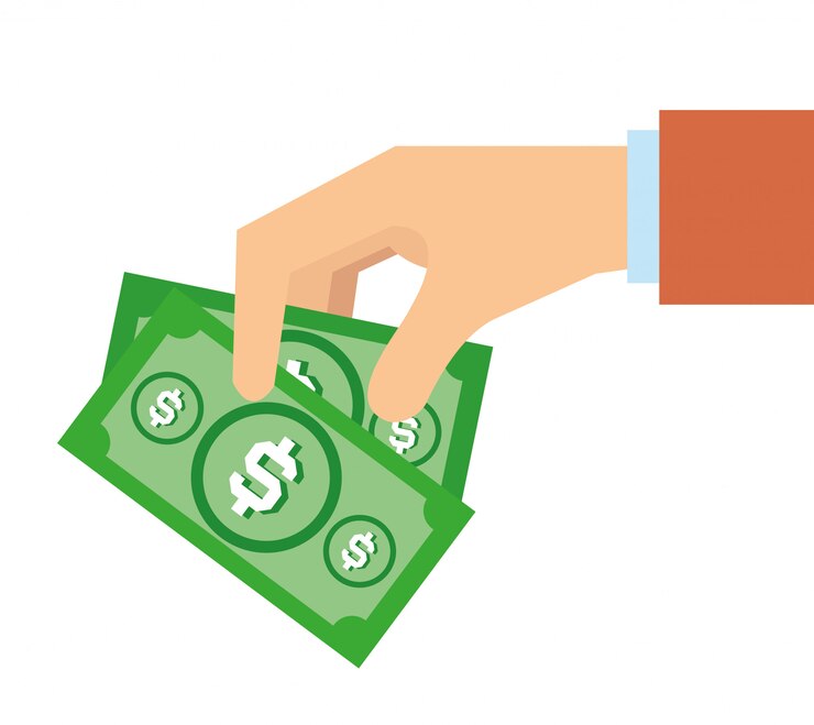 Dinero, vector, diseño, ilustración