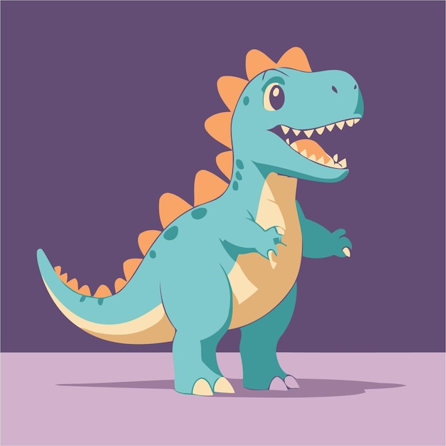 Dino lindo para niños pequeños libros de cuentos ilustración vectorial