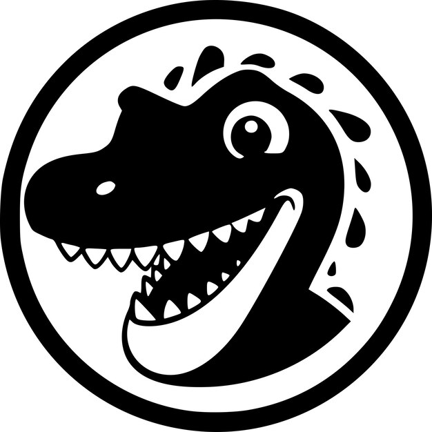 Dino Logo Vector de alta calidad Ilustración vectorial ideal para el gráfico de camisetas