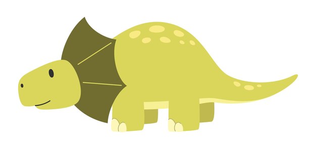 Dinosaurio aislado por vectores Ilustración plana