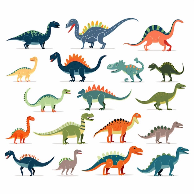 dinosaurio animal ilustración vector dibujos animados dino cuco prehistórico diseño de personajes tirano