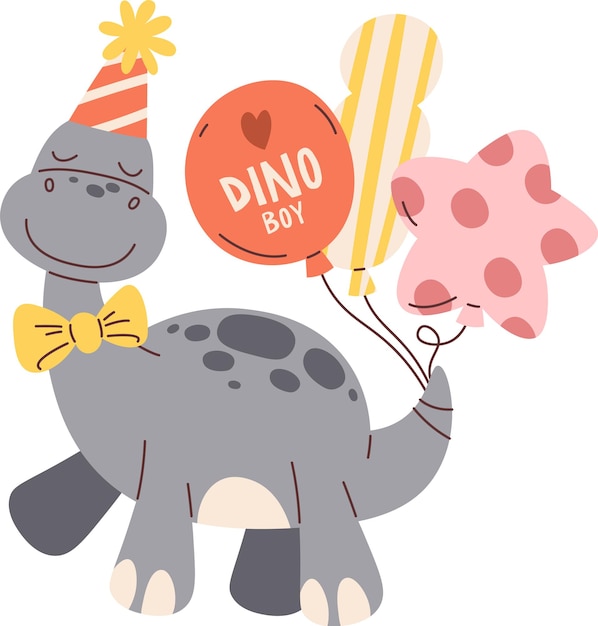 Dinosaurio de cumpleaños infantil