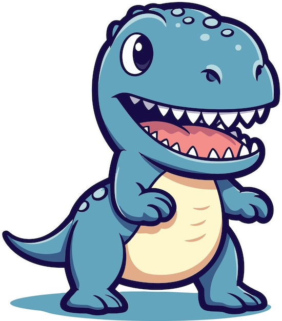un dinosaurio con un dinosaurio azul en la espalda