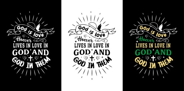 Dios ama el diseño de la camiseta