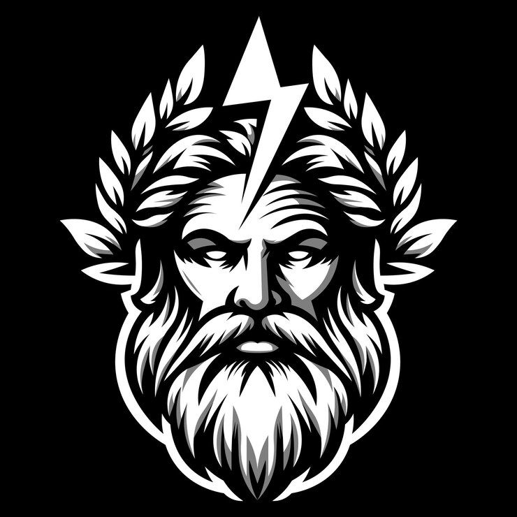 Vector el dios zeus.