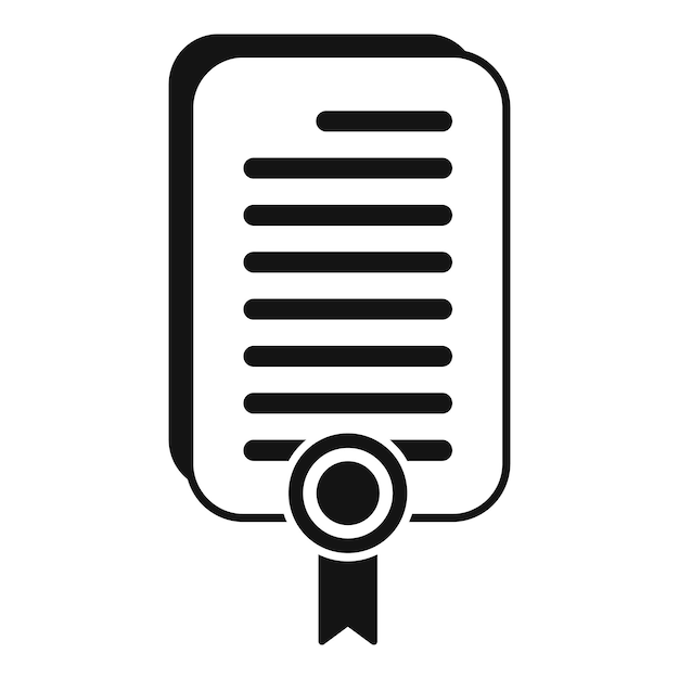 Diploma en busca de trabajo icono vector simple búsqueda de carrera