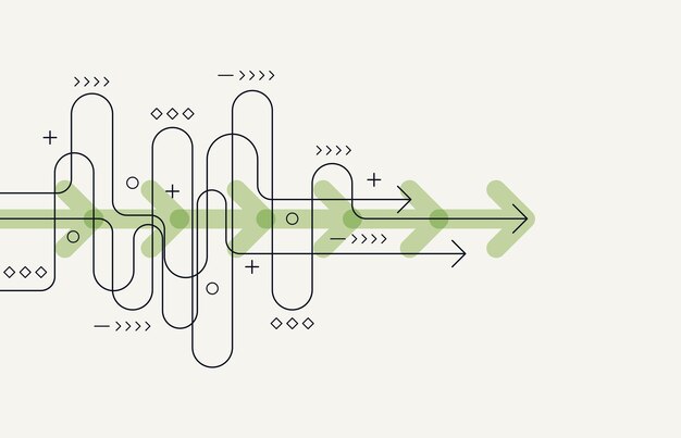Dirección de la flecha abstracta Antecedentes tecnológicos Hitech de alta velocidad