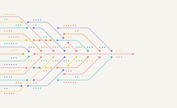 Vector dirección de la flecha abstracta antecedentes tecnológicos
