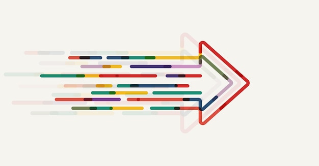 Vector dirección de la flecha abstracta antecedentes tecnológicos