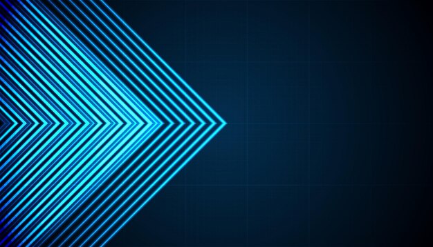 Dirección de flecha abstracta Fondo de tecnología Alta velocidad Hitech