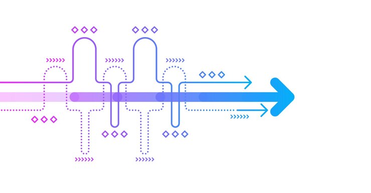 Vector dirección de flecha abstracta fondo de tecnología alta velocidad hitech