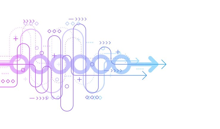 Vector dirección de flecha abstracta fondo de tecnología alta velocidad hitech