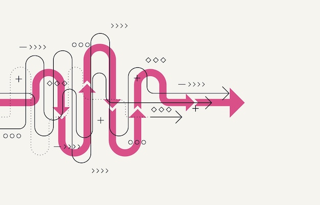 Dirección de flecha abstracta Fondo de tecnología Alta velocidad Hitech