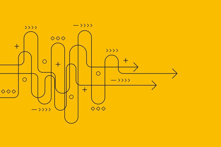 Vector dirección de flecha abstracta inversión empresarial para el éxito estrategia gráfica de datos financieros antecedentes tecnológicos alta velocidad