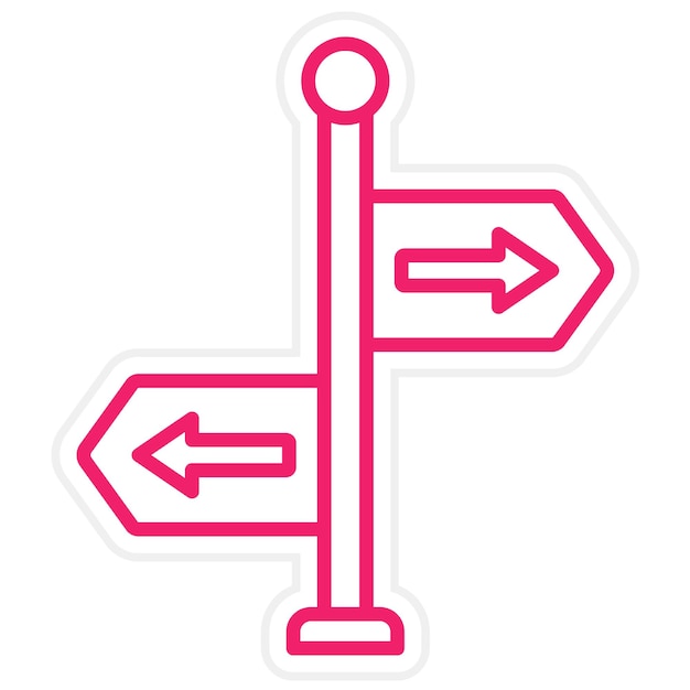 Direcciones de diseño vectorial Estilo del icono