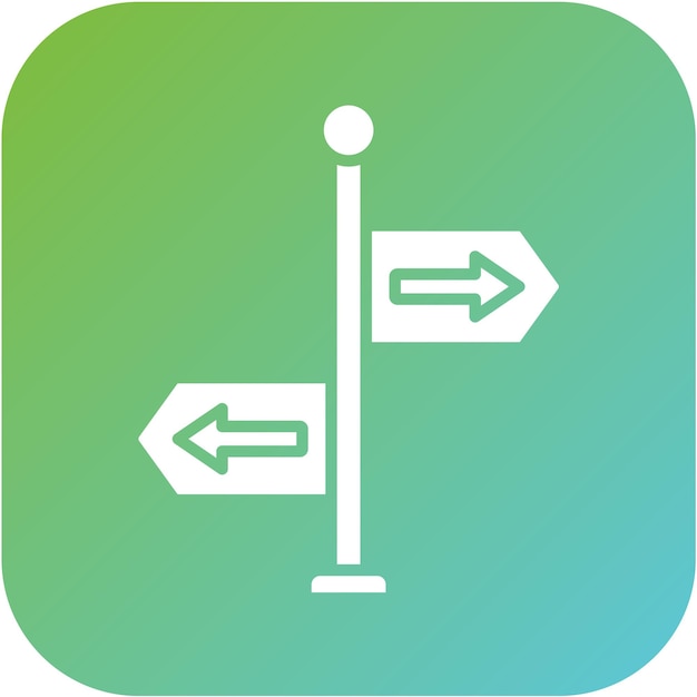 Direcciones de diseño vectorial Estilo del icono