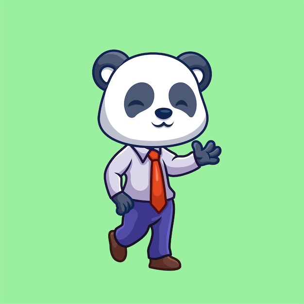 Director de dibujos animados de Panda Cute