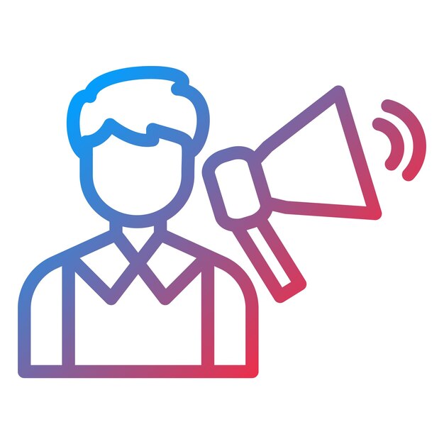 Director de diseño vectorial Estilo de icono