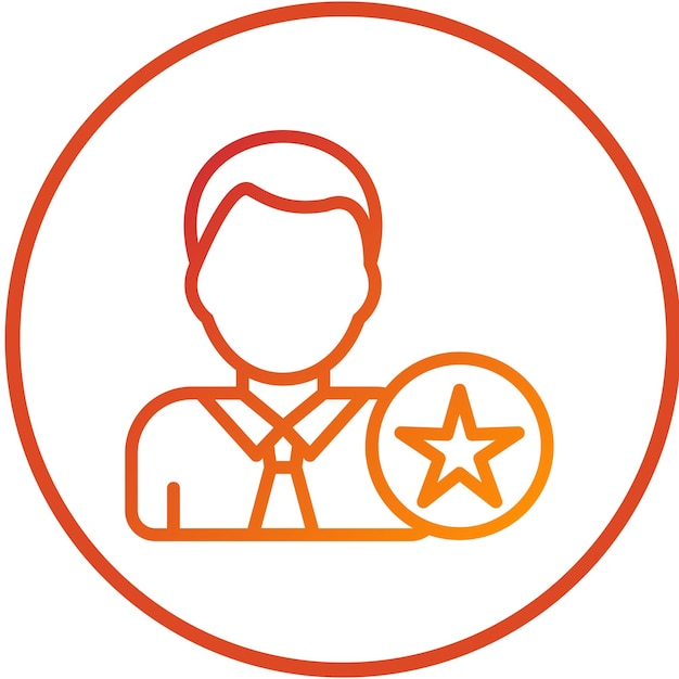 Director ejecutivo de Vector Design Icon Style