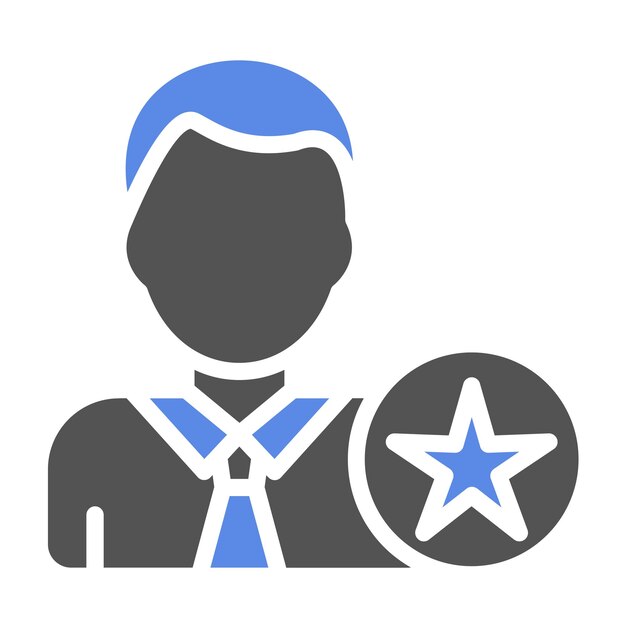Director ejecutivo de Vector Design Icon Style