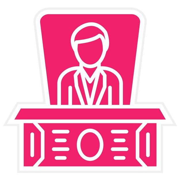 Director ejecutivo de Vector Design Icon Style