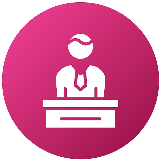 Director ejecutivo de Vector Design Icon Style